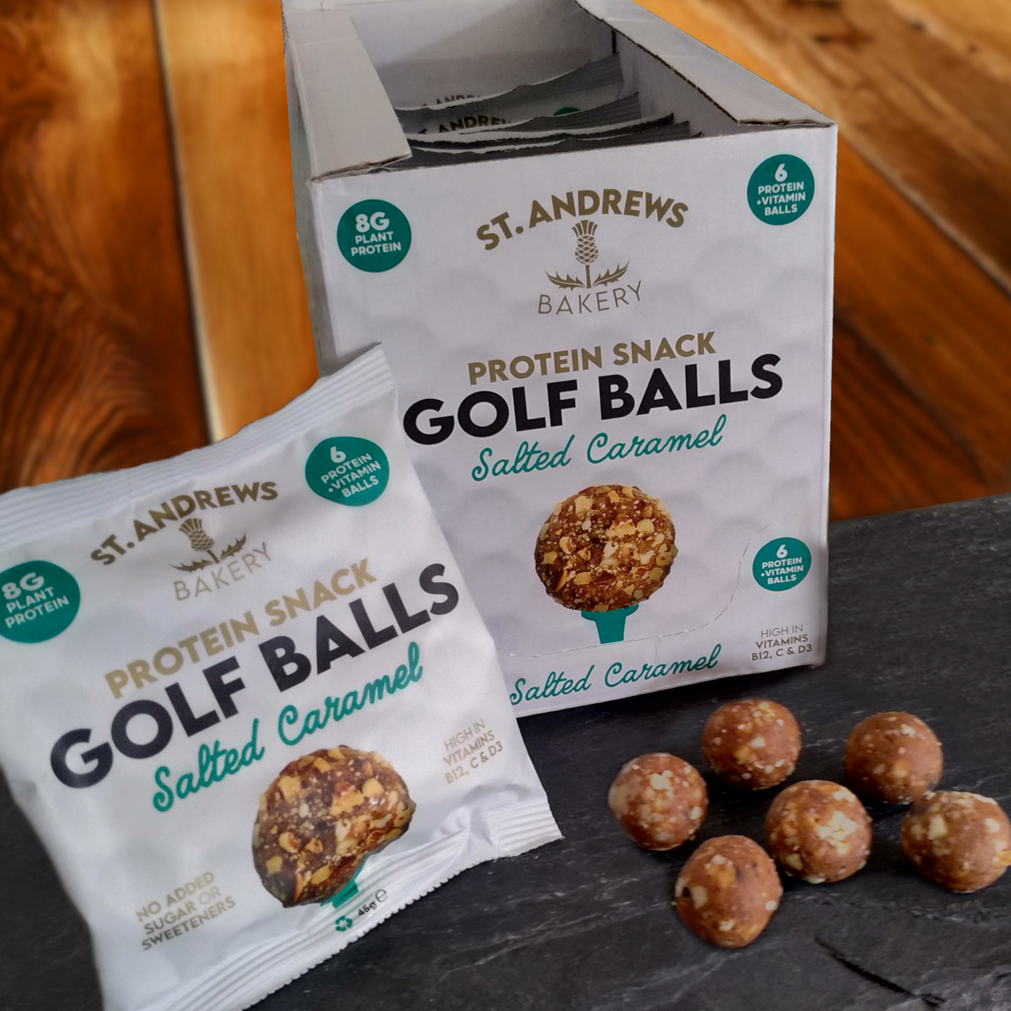 Salted Caramel Protein Snack Golf Balls (Case 10 x 45g)